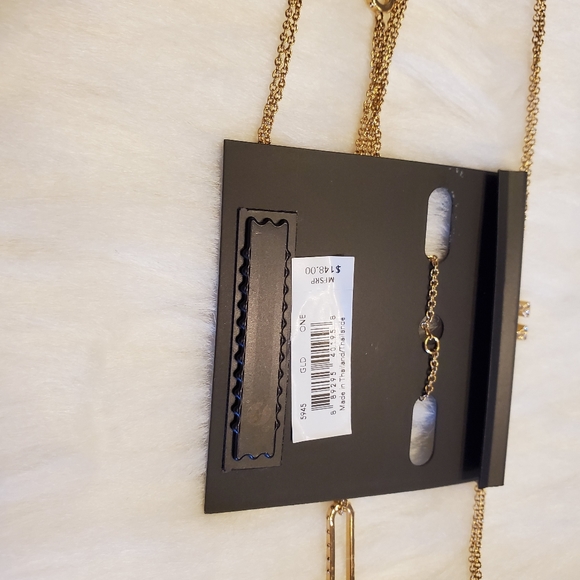 NWT COACH PAVE SIGNATURE LONG NECKLACE - Picture 6 of 12